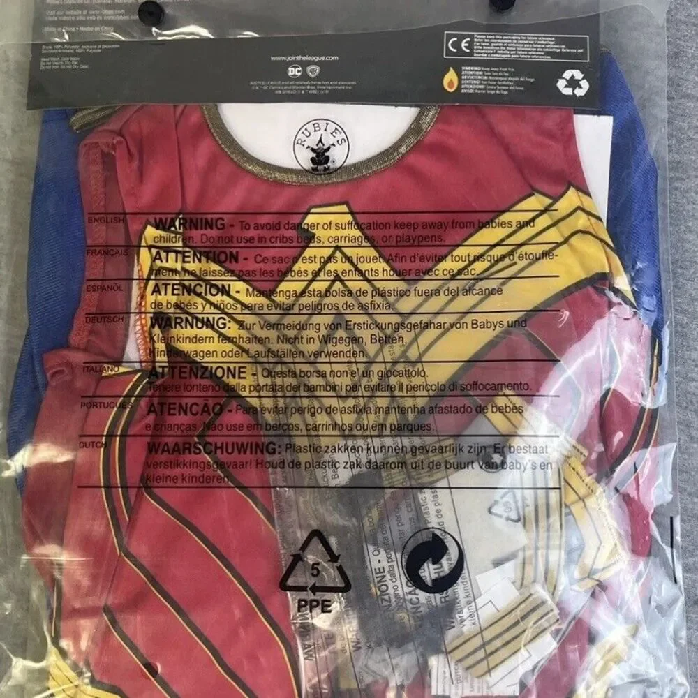 Justice League‎ Wonder Woman Halloween Costume Girls Medium 8-10 NEW